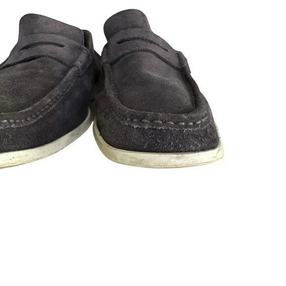 Bruno Magli "Tonio" Gray Suede Men's Loafers Size 11 - Picture 4 of 9